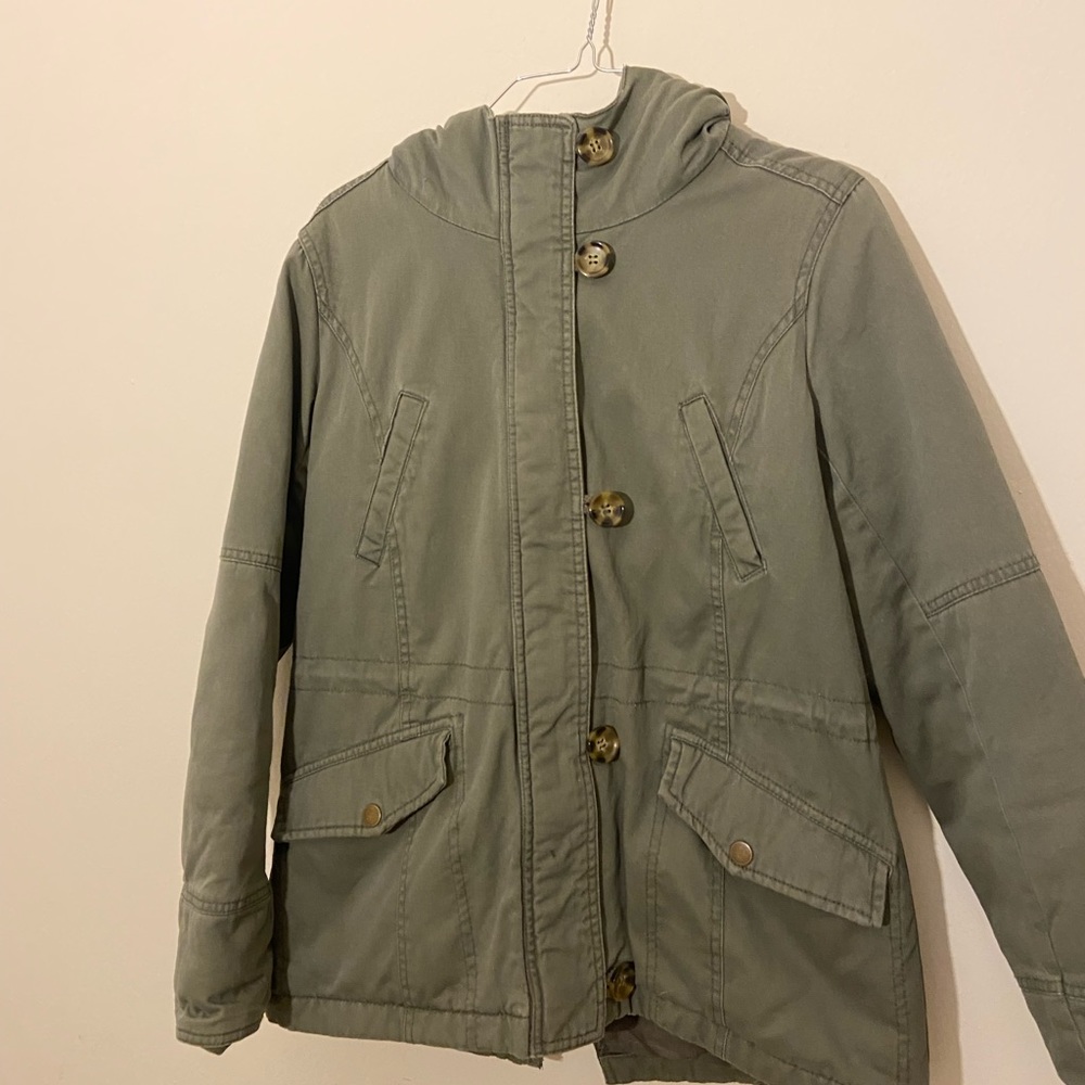 Green coat